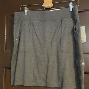Croft & Barrow Gray Knit Cargo Skort NWT